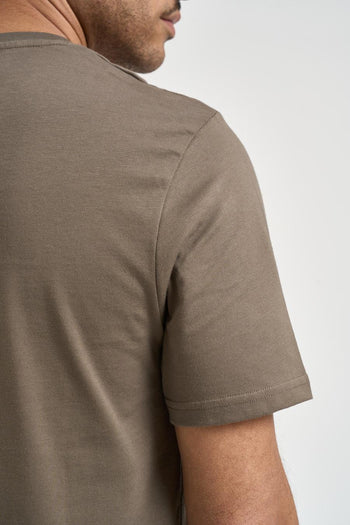 T-shirt uomo girocollo tortora - 4