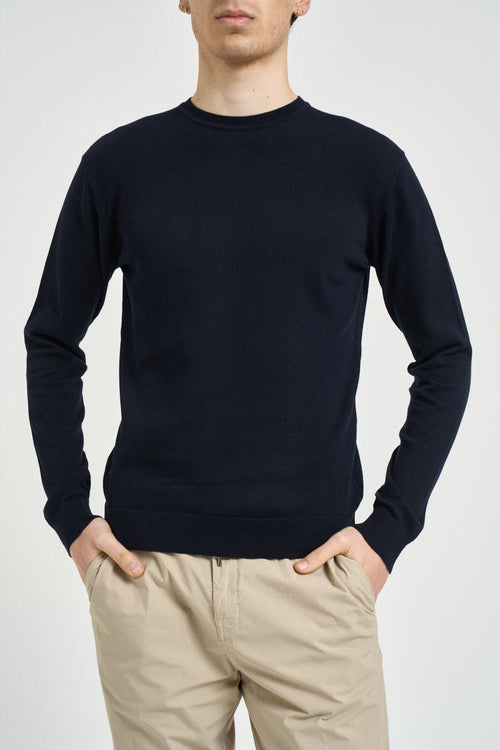 Maglia uomo girocollo blu