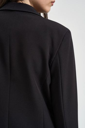 Giacca donna monopetto nera - 5