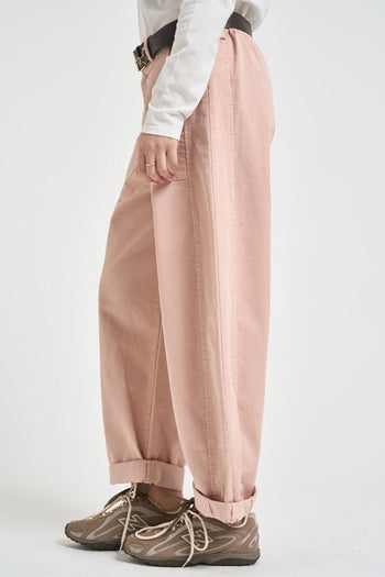Pantalone donna balloon rosa cipria - 4