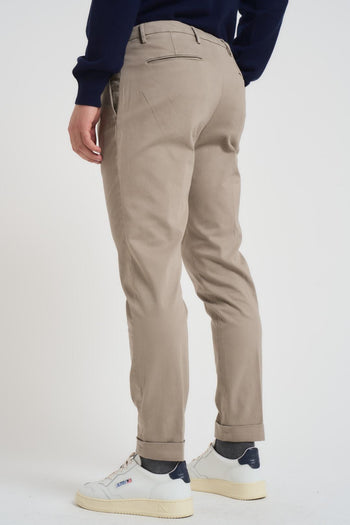 Pantalone uomo con pinces tortora - 4