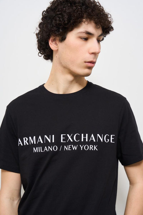 T-shirt uomo girocollo nera - 2