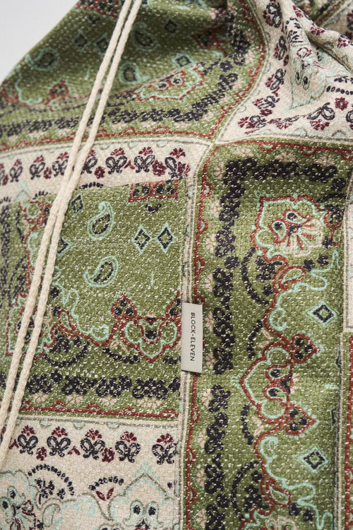 Green patterned men's bag - 2