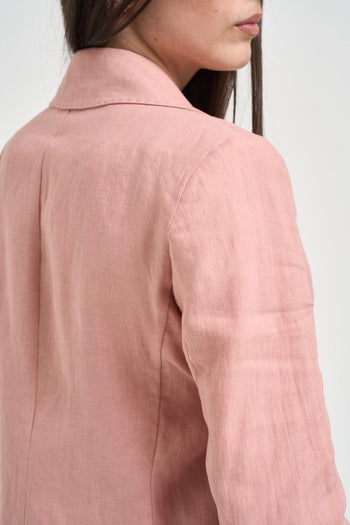 Giacca donna monopetto rosa - 6