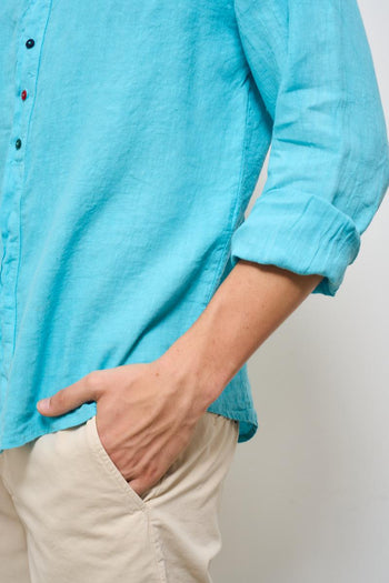 Camicia uomo celeste - 3