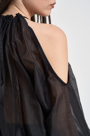 Blusa donna spalle scoperte nere - 4