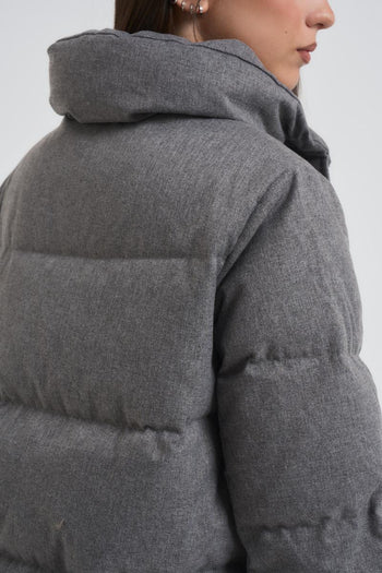 Piumino donna trapuntato grigio - 6