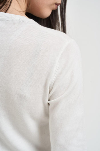 Maglia donna girocollo bianca - 4