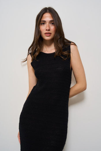 Abito donna lungo nero - 6