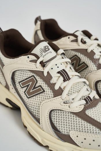 Sneakers donna 530 marrone e avorio - 5