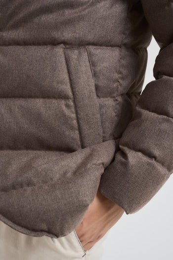 Piumino uomo trapuntato tortora - 4