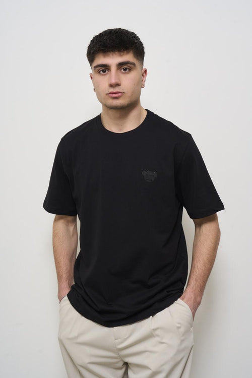 T-shirt uomo girocollo nera