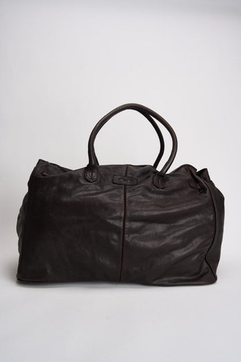 Borsa donna in pelle marrone - 7