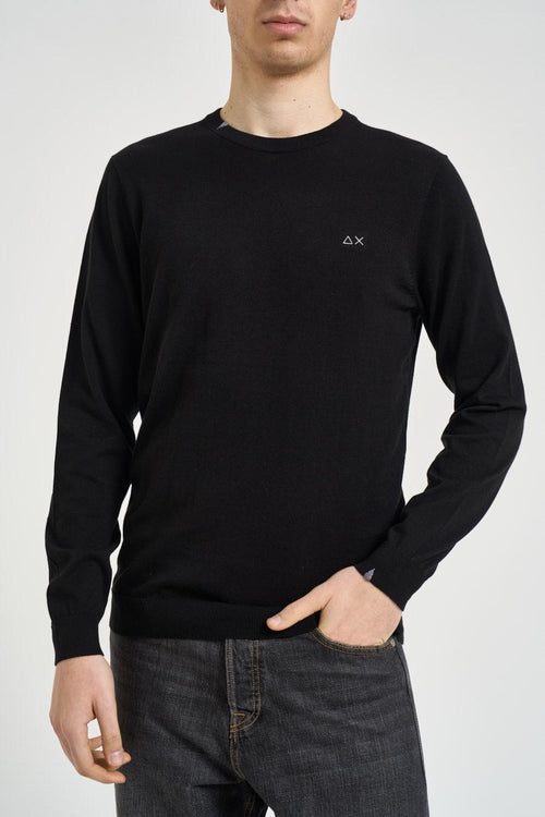 Maglia uomo girocollo nera