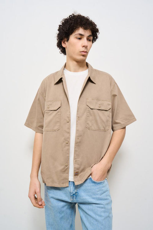 Camicia uomo worker nocciola