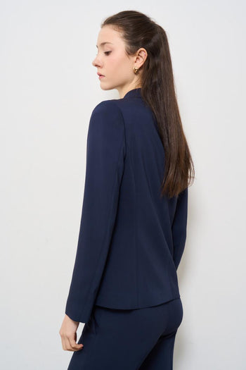 Giacca donna doppiopetto blu - 5