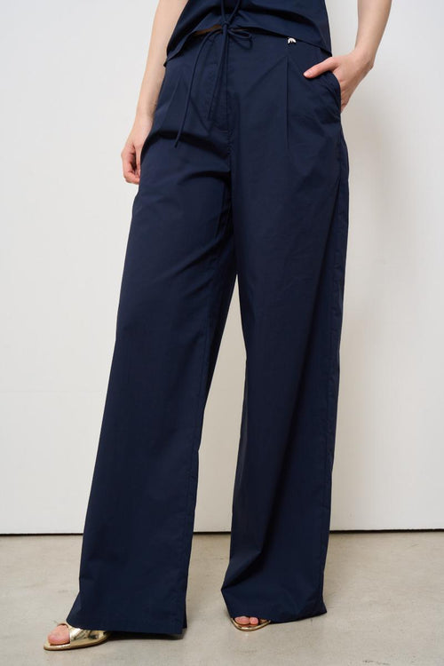 Pantalone donna a palazzo blu - 2