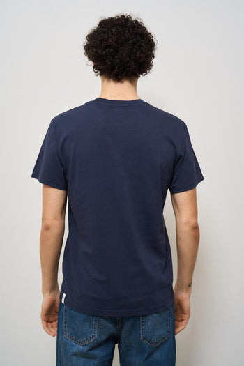 T-shirt uomo girocollo blu - 4