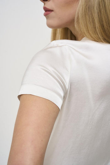 White satin women's t-shirt - 5