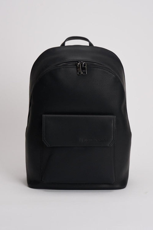 Zaino uomo in ecopelle nero