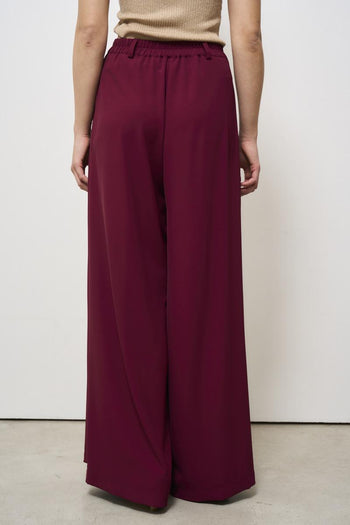 Women's burgundy trousers - 4