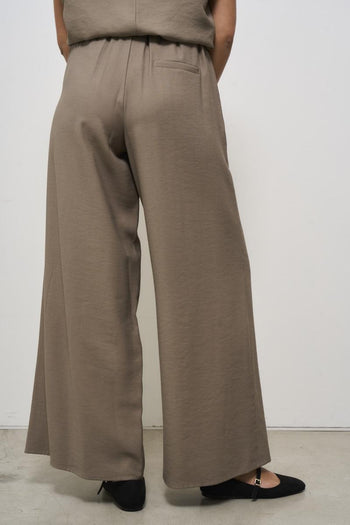 Women's palazzo trousers dove grey - 4