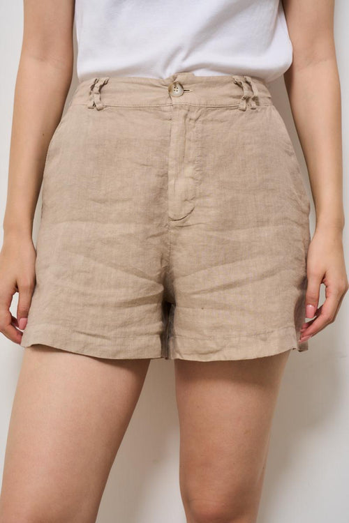 Shorts donna beige
