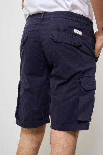 Bermuda uomo cargo blu - 5