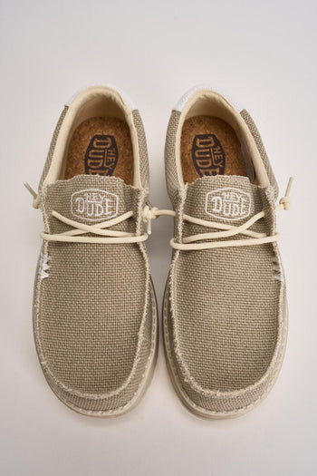 Scarpa da barca uomo Wally beige - 5