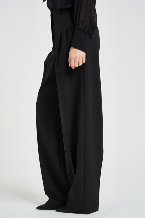 Pantalone donna a palazzo nero - 2