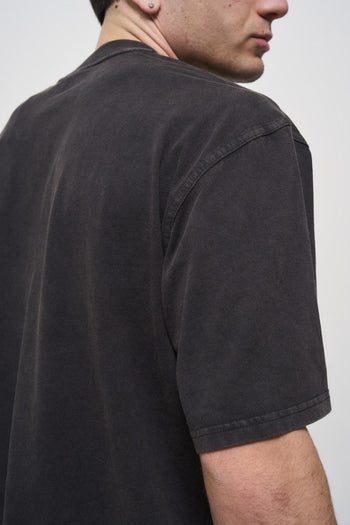 Men's black crew neck t-shirt - 5