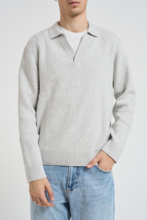 Polo uomo grigia chiara