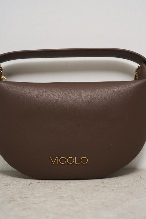 Borsa donna a spalla marrone - 2