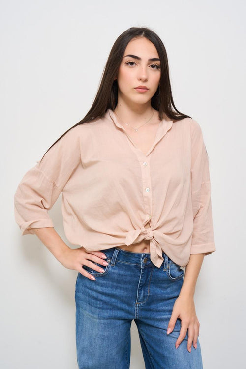Camicia donna rosa