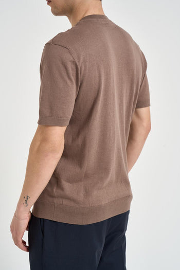 T-shirt uomo in maglia fango - 4