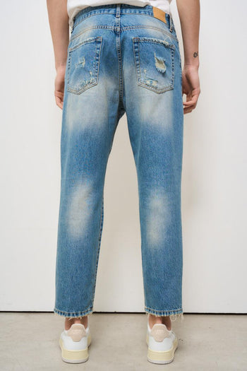 Jeans uomo regular con rotture - 4
