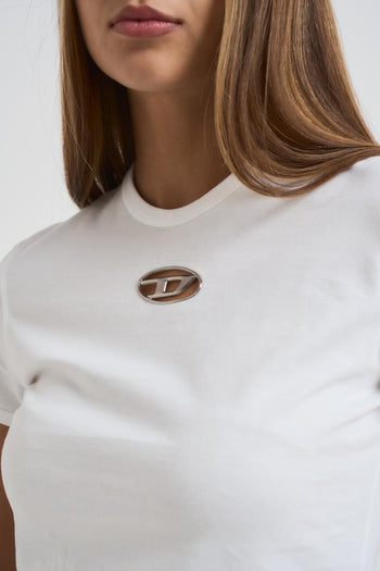 T-shirt donna girocollo T-Uncutie bianca - 3
