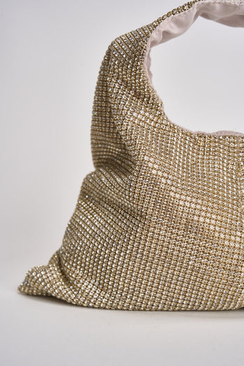 Borsa donna Parks con strass oro - 3