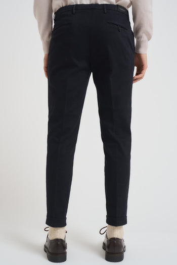 Pantalone uomo con pinces blu - 3