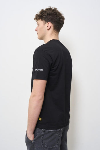 T-shirt uomo girocollo nero - 5