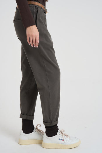Pantalone donna regular grigio - 5