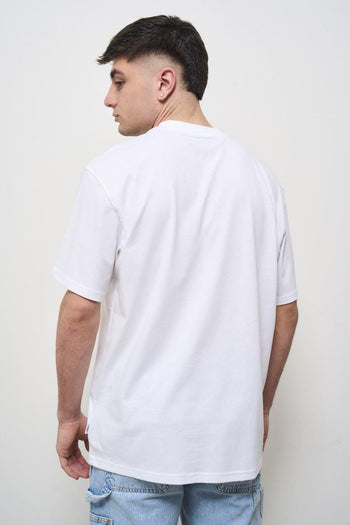 T-shirt uomo girocollo bianca - 5