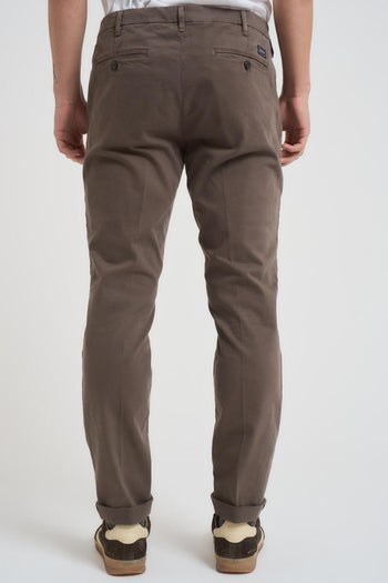 Pantalone uomo slim fit marrone - 3