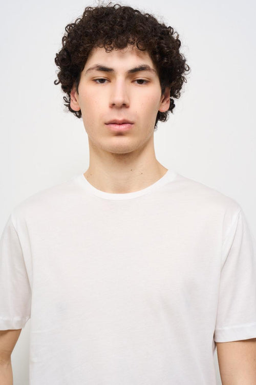 T-shirt uomo girocollo bianca - 2