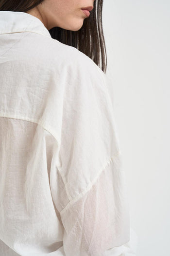 Camicia donna fluida bianca - 5