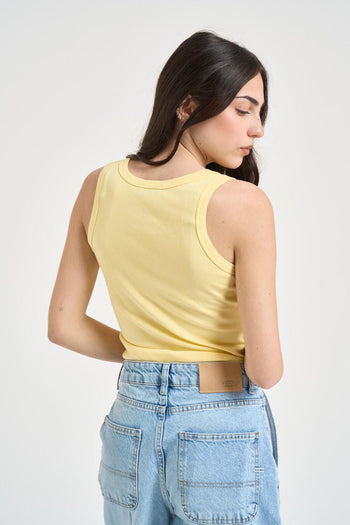 Set camicia e top donna gialla - 5