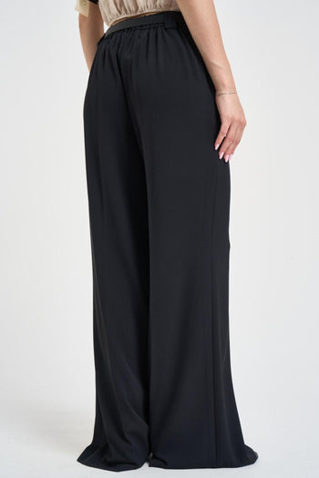 Pantalone donna flare nero - 4