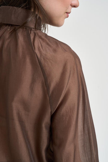 Blusa donna con fiocco moro - 4