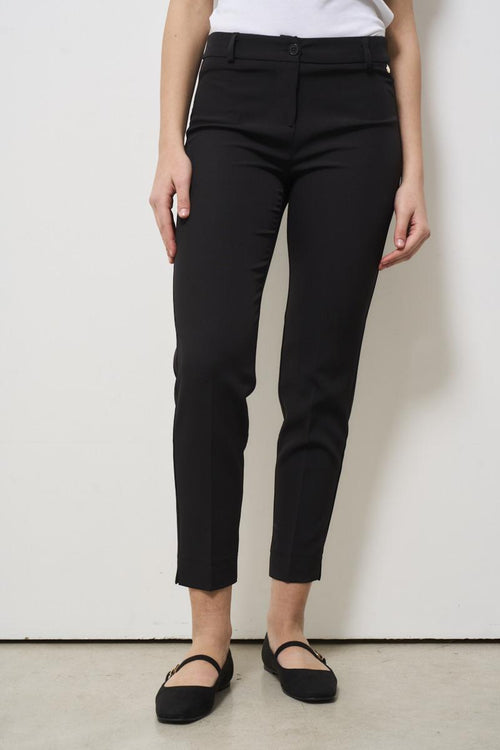 Women's skinny black trousers - 2