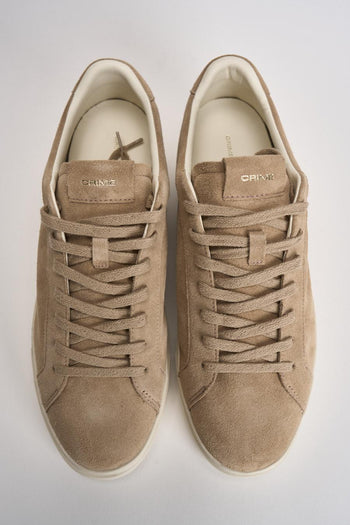 Sneakers uomo in suede beige - 5
